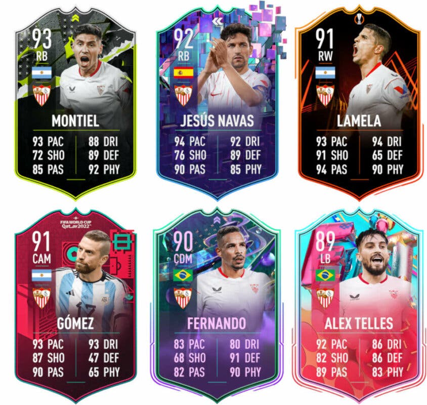 Principales versiones especiales Sevilla FIFA 23 Ultimate Team