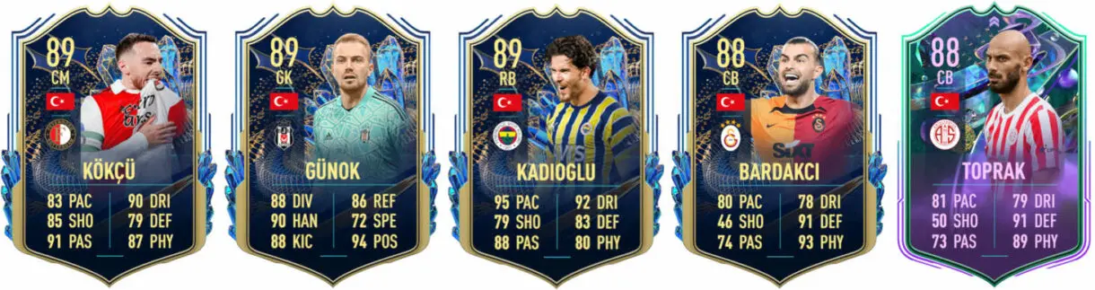 Principales versiones especiales Turquía FIFA 23 Ultimate Team
