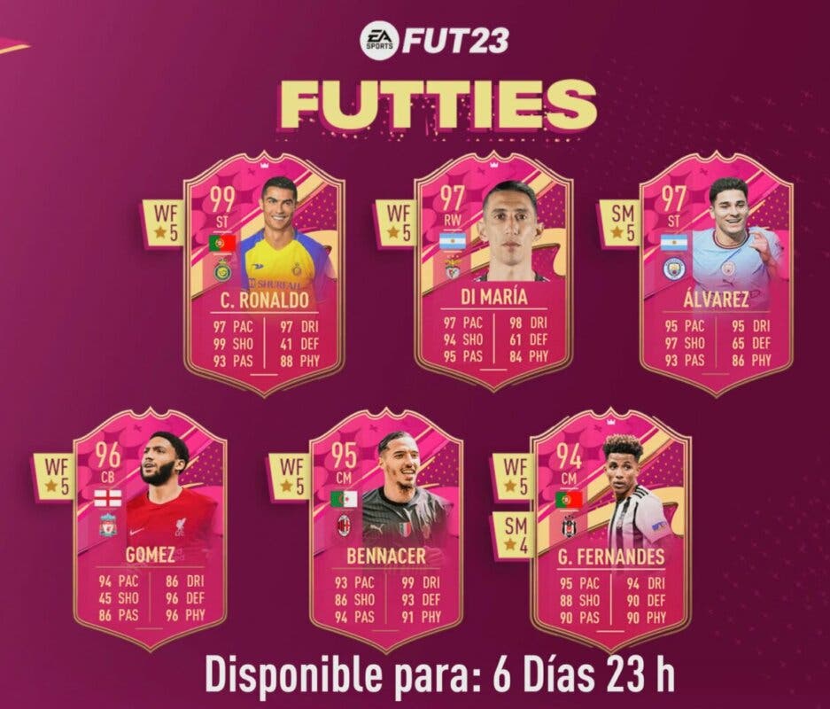 Todas las nuevas cartas FUTTIES transferibles FIFA 23 Ultimate Team
