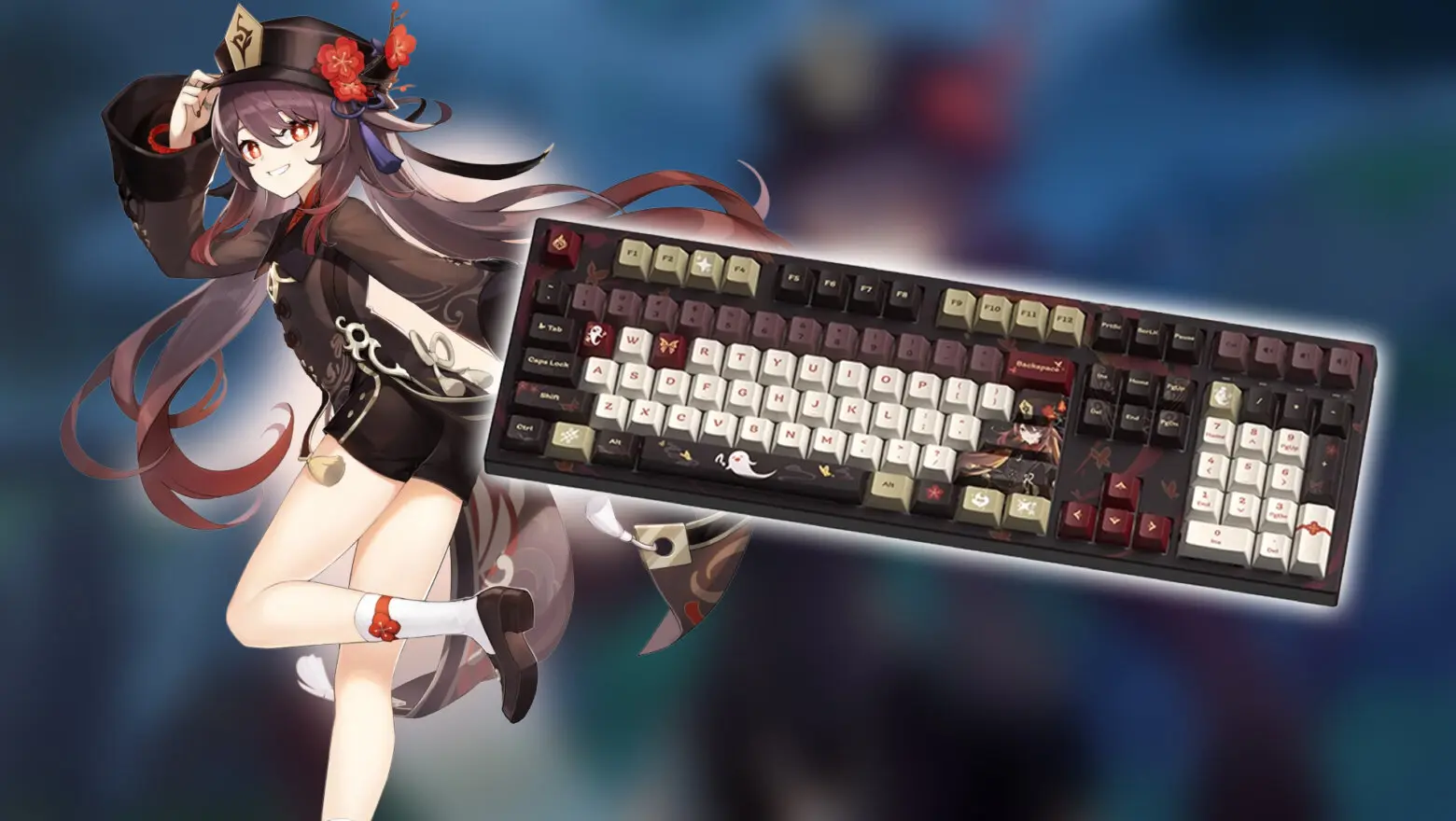 genshin impact teclado hu tao