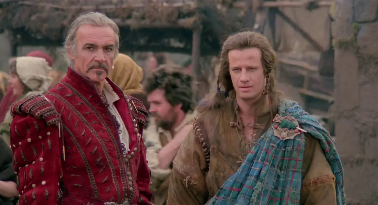Christopher Lambert y Sean Connery en Los Inmortales.