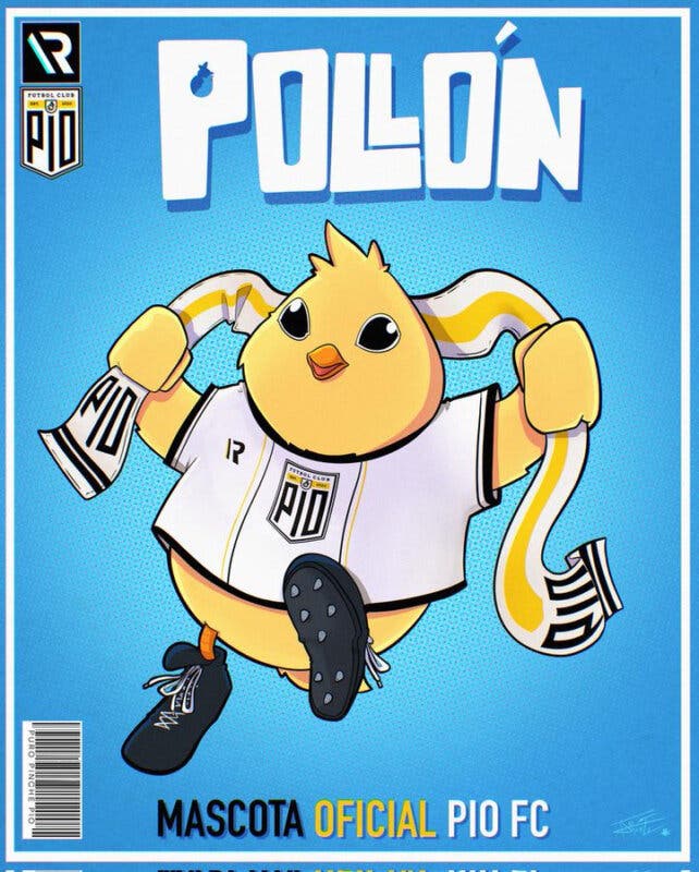 Pollón, mascota de PIO FC