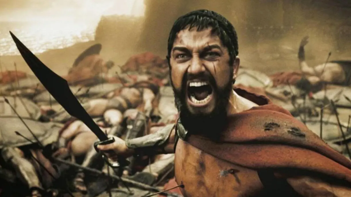 Gerard Butler en 300.