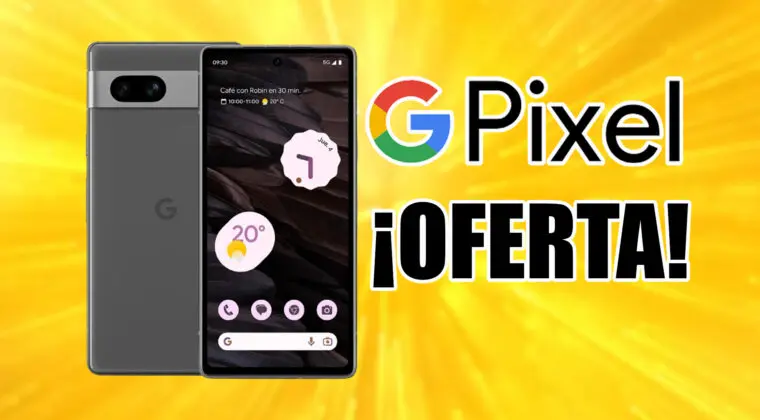Imagen de Pack Google Pixel 7A de 128GB + cargador Google Pixel 30W con 49 euros de descuento en Amazon