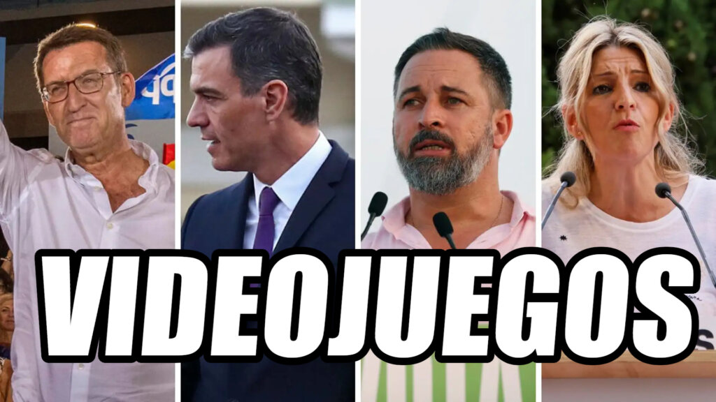 PSOE, PP, SUMAR, VOX videojuegos