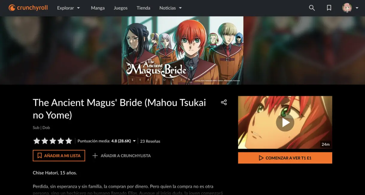 The Ancient Magus Bride en Crunchyroll