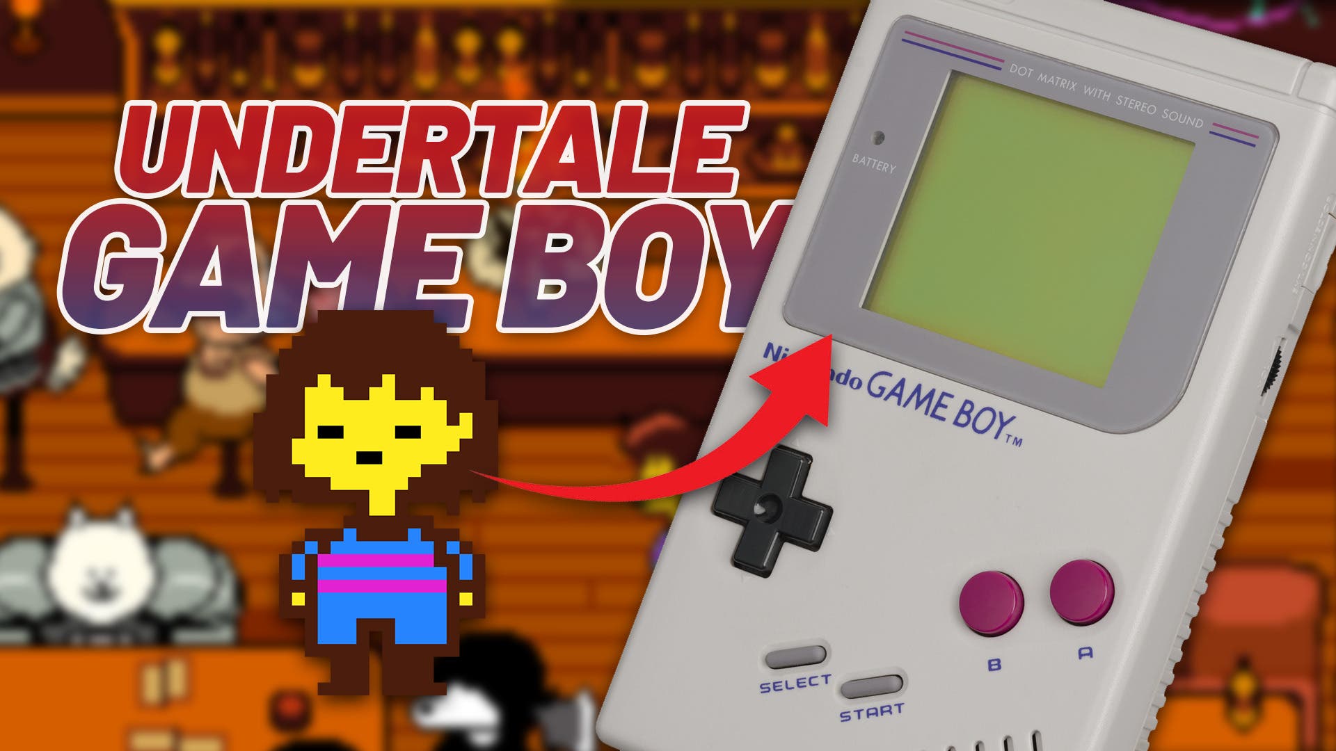 Logran hacer un port de Undertale para Game Boy y ahora me doy cuenta de  que lo necesito en mi vida