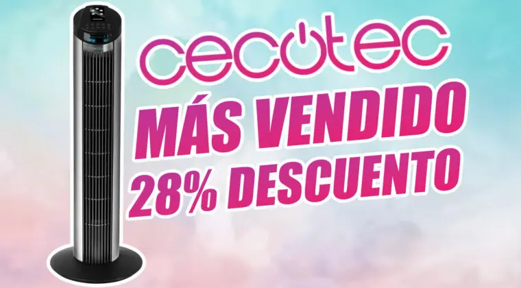 Imagen de El ventilador de torre más vendido en Amazon tiene un 28% de descuento