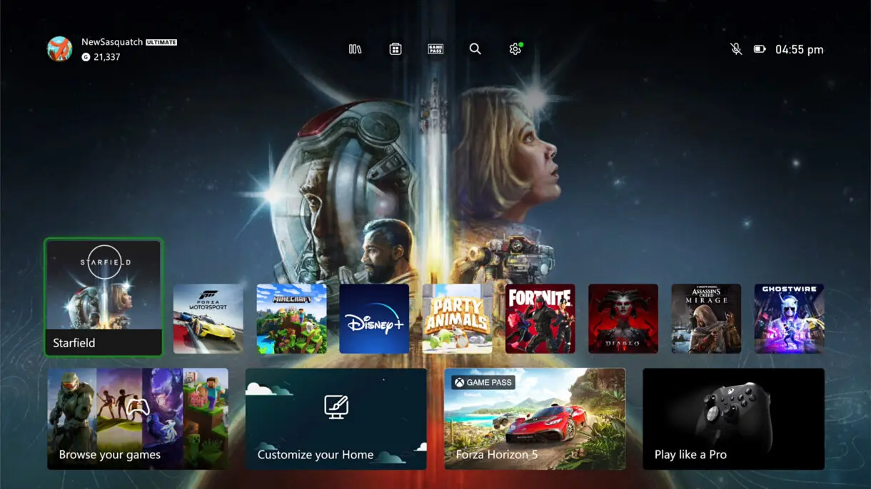 Nuevo Dashboard XBOX SERIES