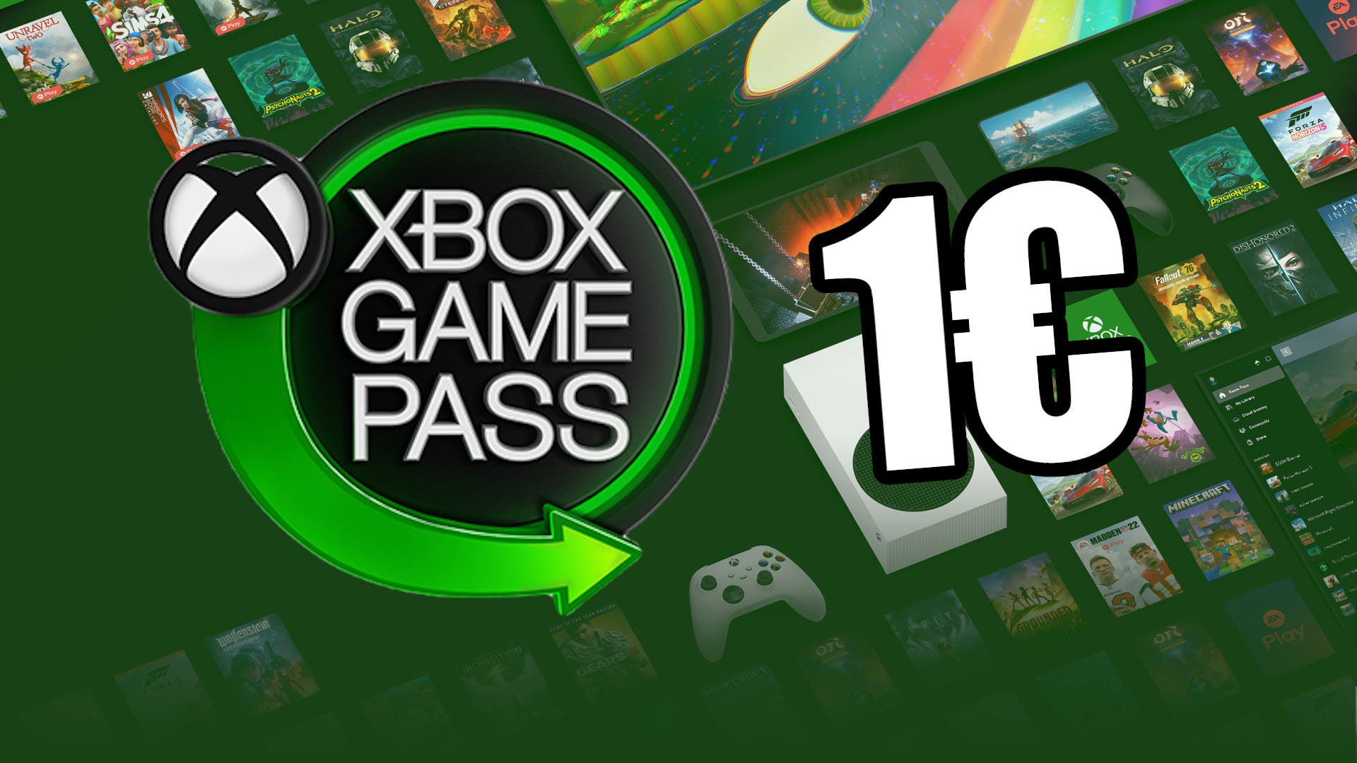 Xbox game pass 1 on sale euro