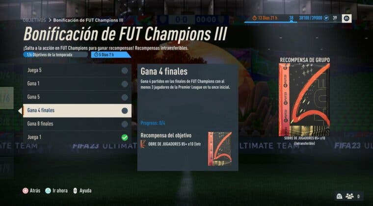 Imagen de FIFA 23: EA cambia por sorpresa varios objetivos de las recompensas extra de FUT Champions