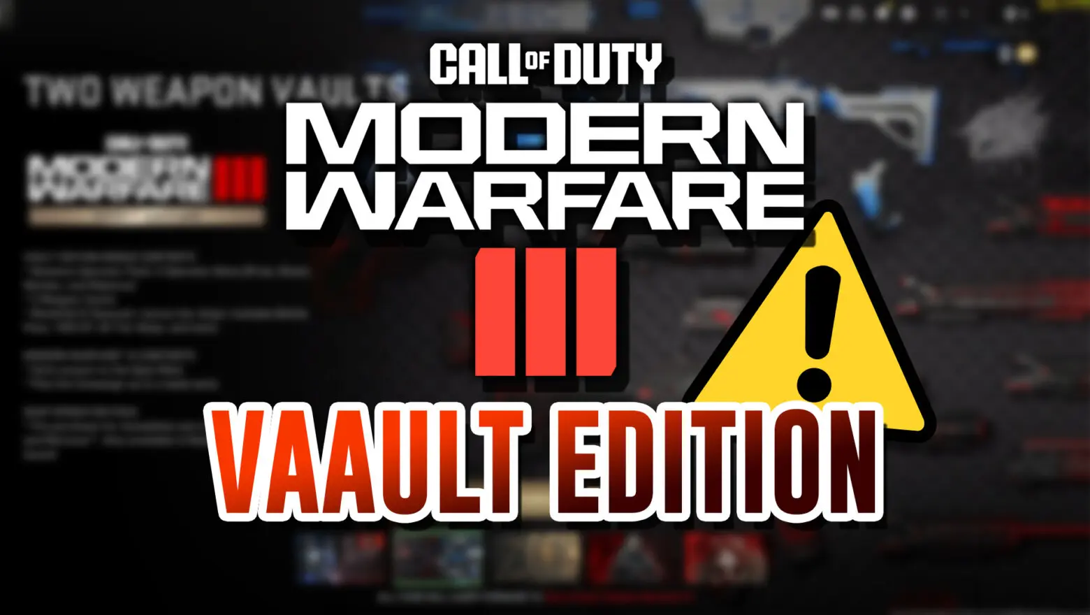 CALL OF DUTY MODERN WARFARE 3 VAULT EDITION FILTRADA