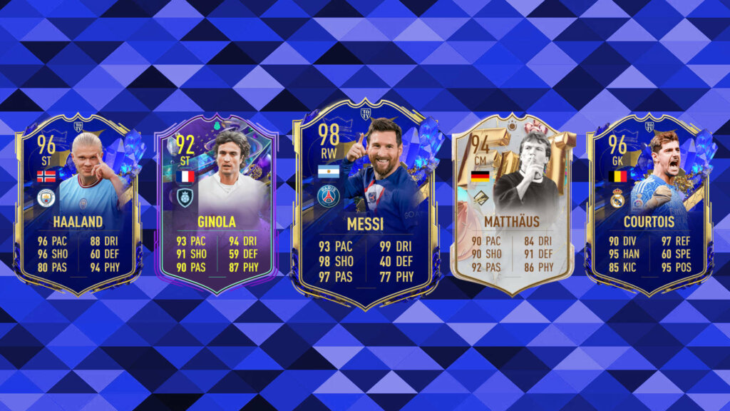 cartas del lote 2 de lo mejor de futties fifa 23