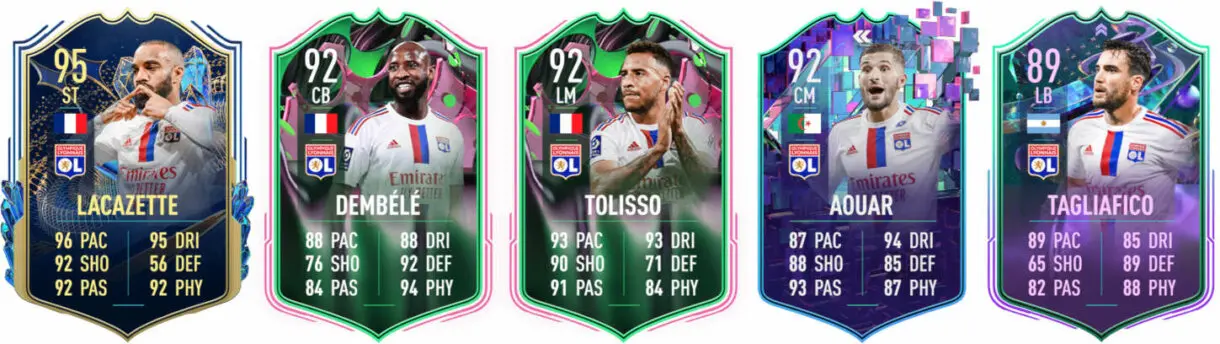 Principales cartas Olympique de Lyon FIFA 23 Ultimate Team