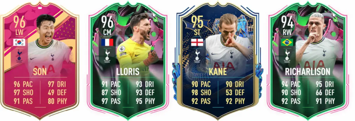 Principales versiones especiales Tottenham FIFA 23 Ultimate Team