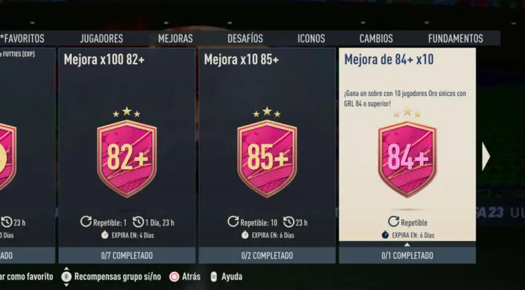 Imagen de FIFA 23: las mejoras de diez +84/+85 desaparecen temporalmente + Nueva forma de generar cartas