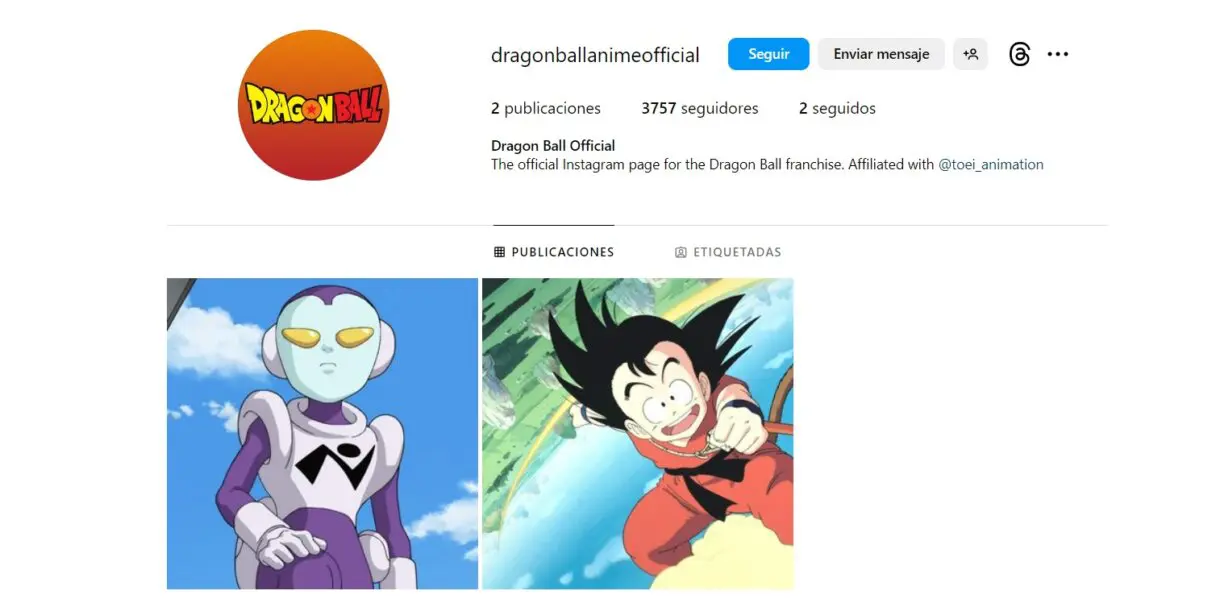 dragon ball instagram