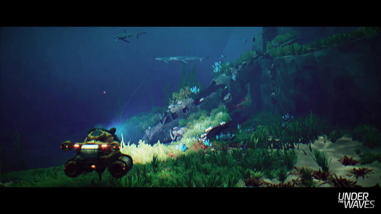 Under the waves