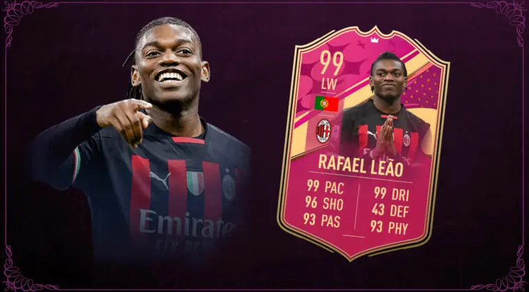 Imagen de FIFA 23: ¿Merece la pena Rafael Leao FUTTIES Prémium? (Jugador SBC)