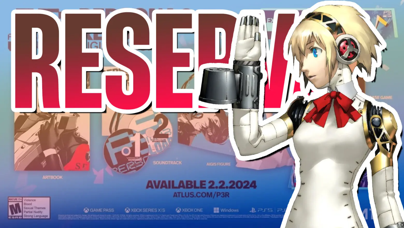 reserva edicion aigis persona 3 reload