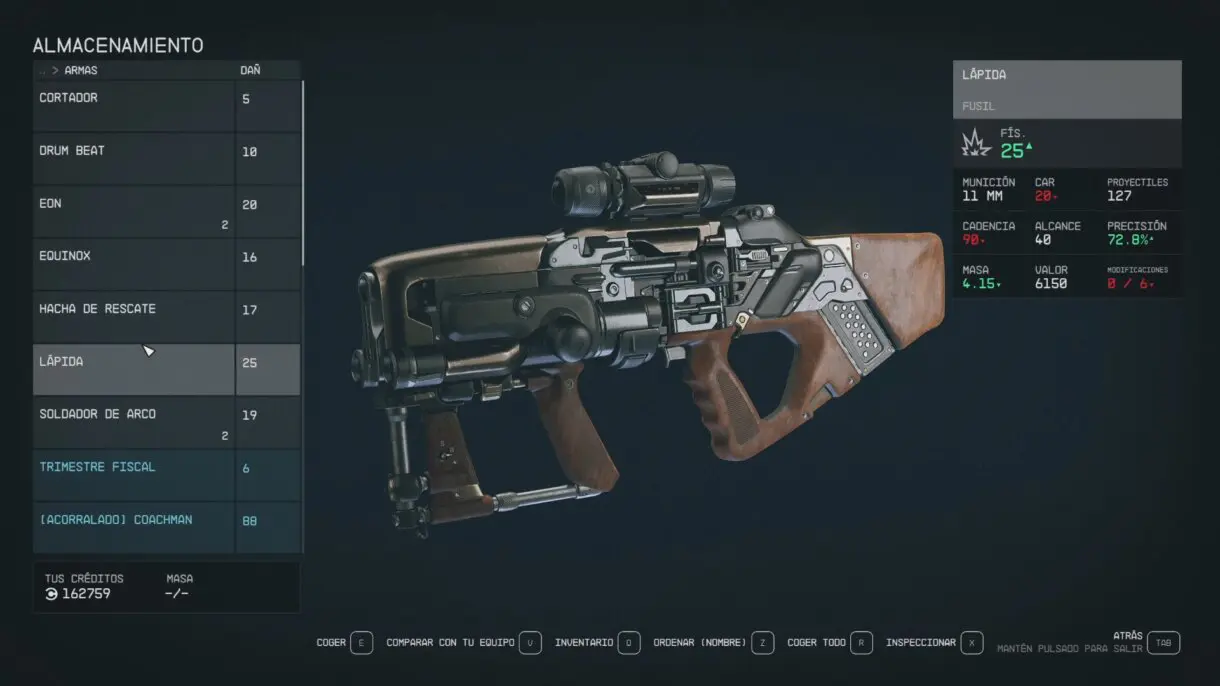 Starfield arma