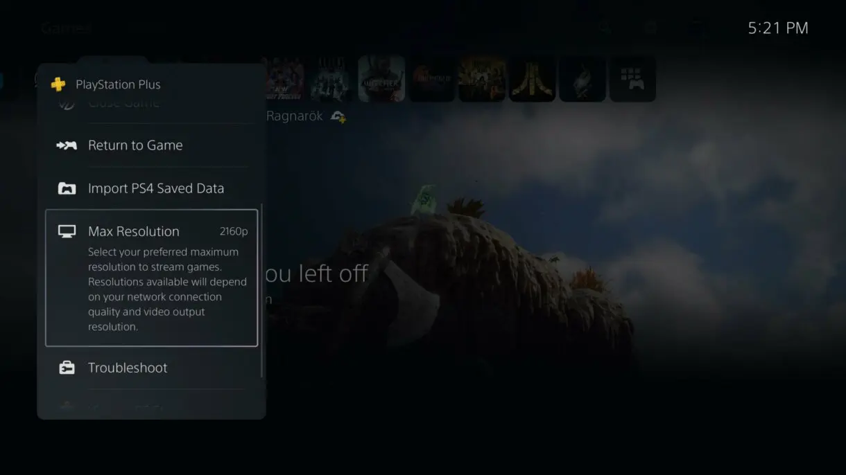 Capturas Beta streaming en juegos PS5