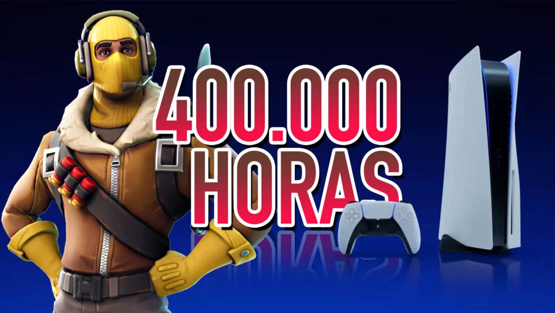 Una PS5 muestra que un jugador de Fortnite lleva más de 400.000 horas de  juego