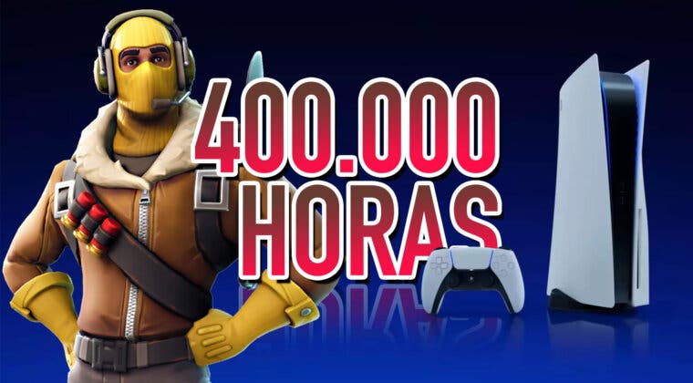 Imagen de Una PS5 muestra que un jugador de Fortnite lleva más de 400.000 horas de juego