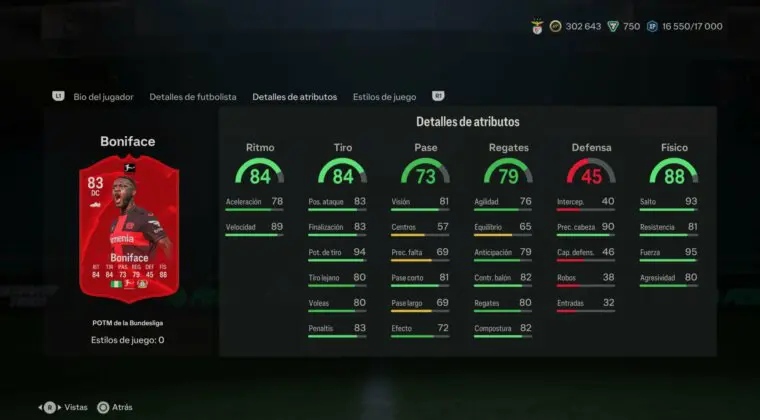 Imagen de EA Sports FC 24: ¿Merece la pena Victor Boniface POTM de la Bundesliga? (Jugador SBC)