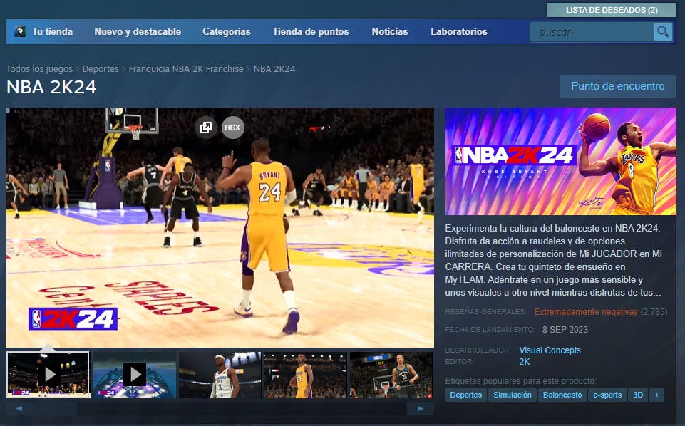 NBA 2K24 recebe avaliações negativas na Steam após remoção da história do  MyCareer - Game Arena