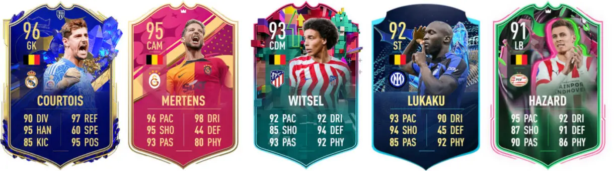 Principales versiones especiales Bélgica FIFA 23 Ultimate Team