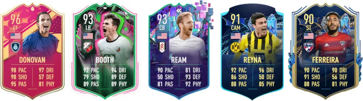 Principales cartas Estados Unidos FIFA 23 Ultimate Team