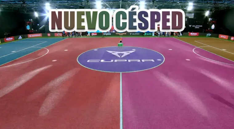 Imagen de La Kings League y Queens League cambial el color del césped y parte del campo para 2024