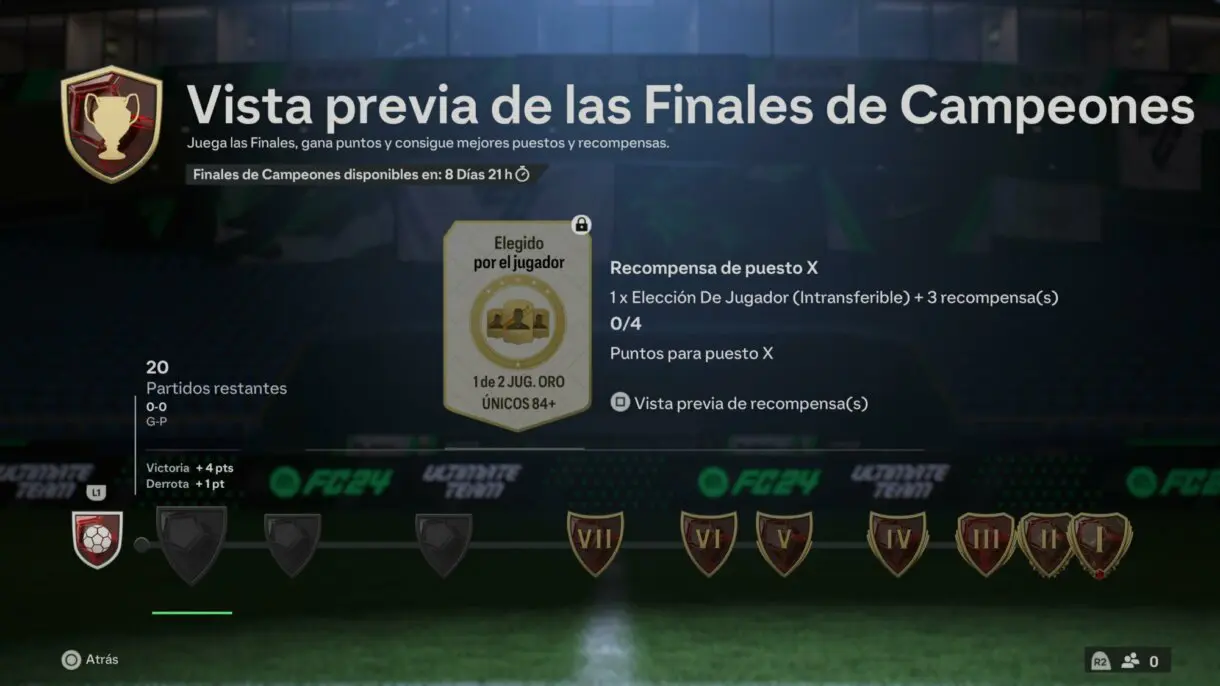 Vista previa de las Finales de Campeones mostrando la cuenta atrás EA Sports FC 24 Ultimate Team