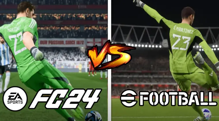 Imagen de Comparan los gráficos de EA Sports FC 24 y eFootball 2024 para comprobar cuál se ve mejor