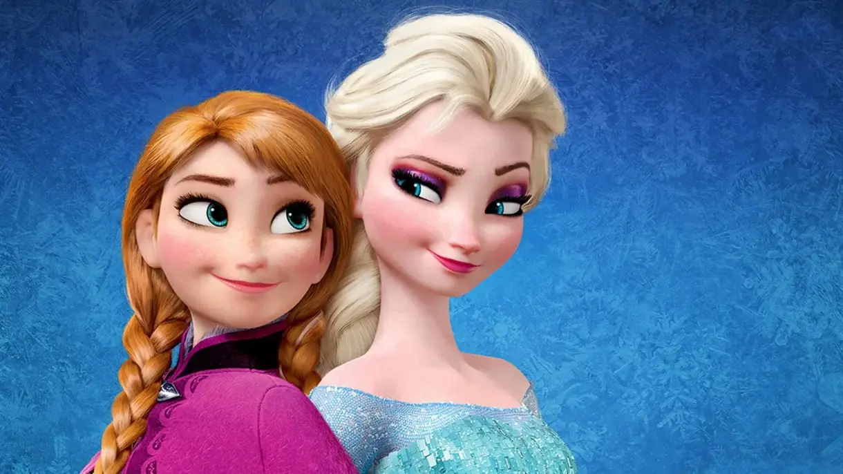 Elsa y Anna en Frozen, el reino de hielo