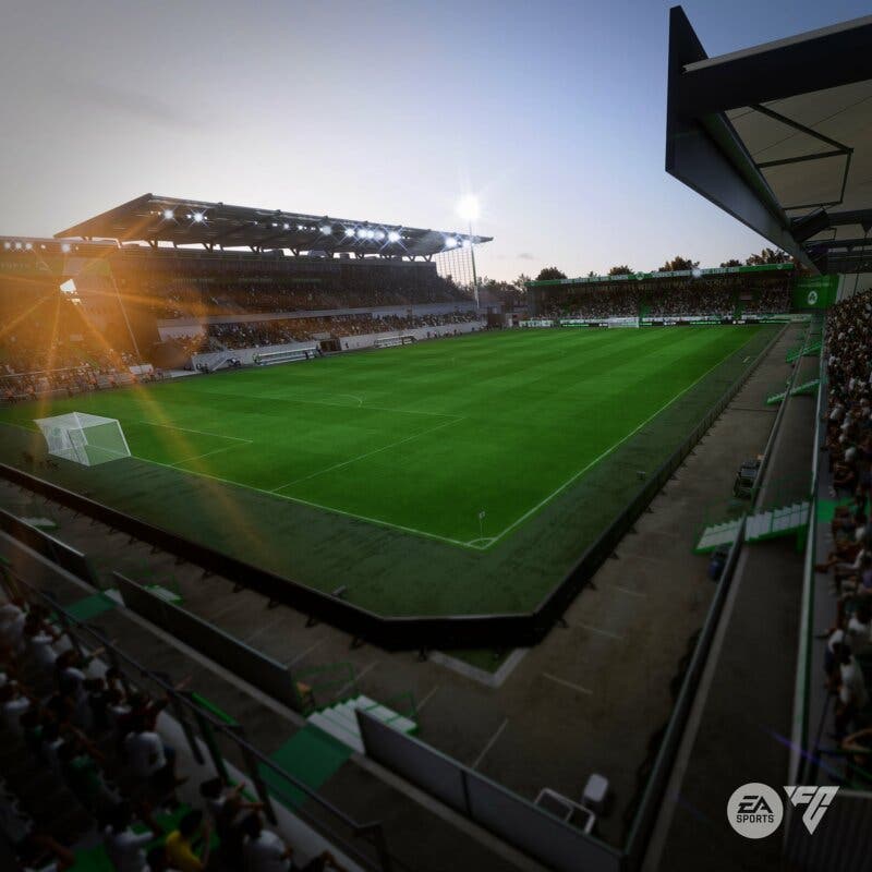 Aspecto del estadio del Greuther Fürth en EA Sports FC 24