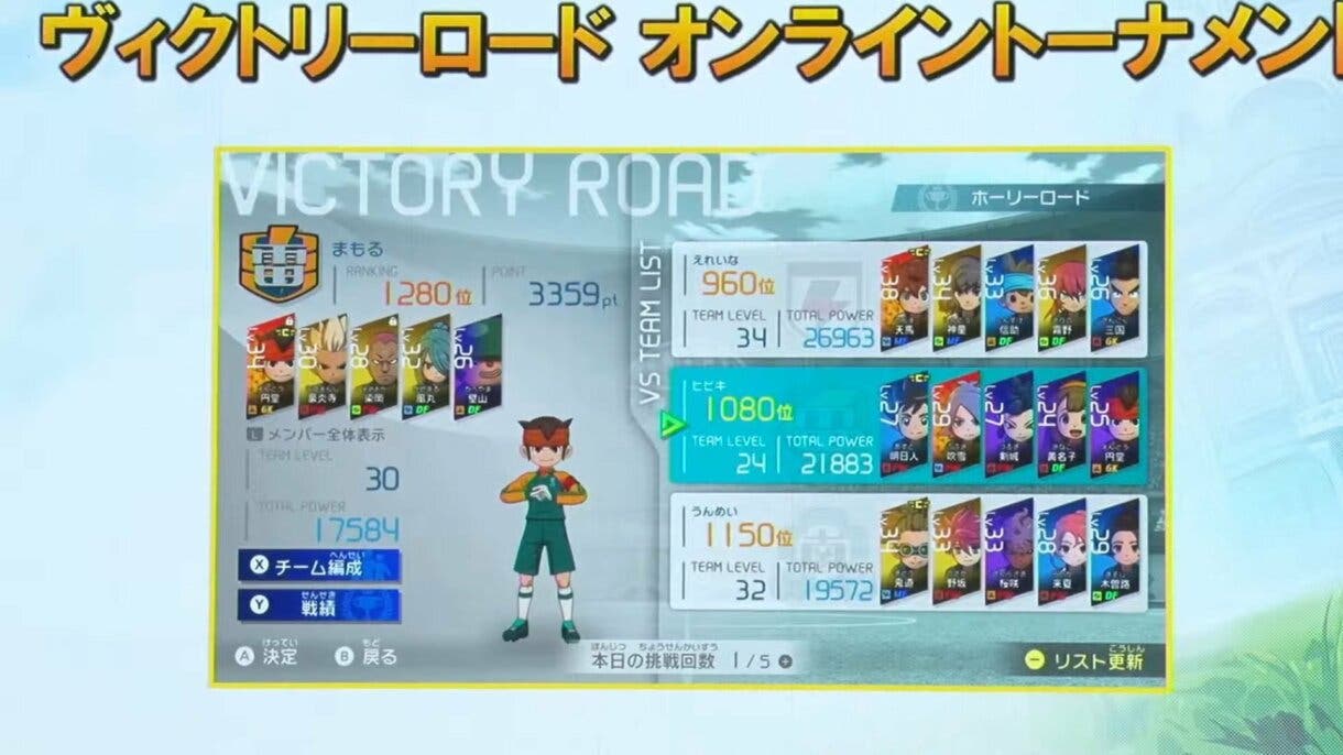 torneos Inazuma Eleven: Victory Road
