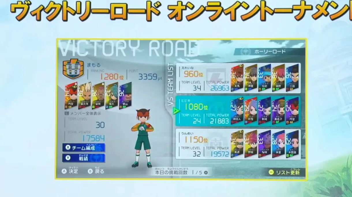 torneos Inazuma Eleven: Victory Road