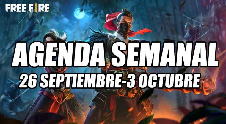 Imagen de Free Fire revela su nueva agenda semanal (26 septiembre-3 octubre) y todas las novedades que llegan al juego
