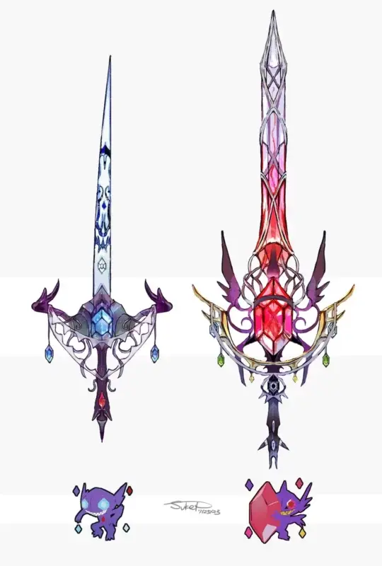 here are some pokemon inspired weapon designs v0 l5iqrs4rkhlb1