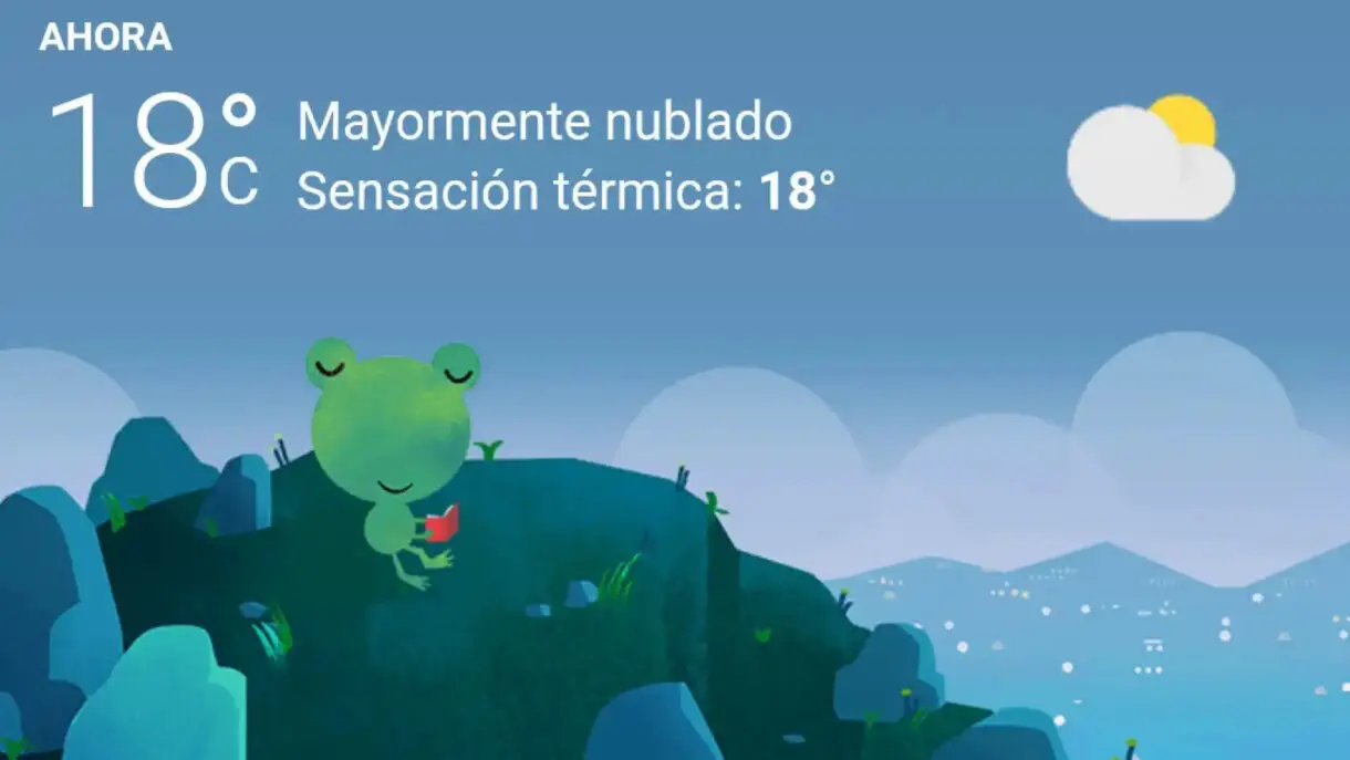 Aplicación tiempo de Google.