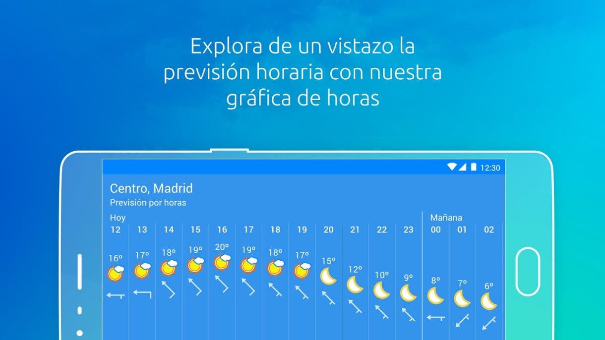 Tiempo y clima, app Eltiempo.es