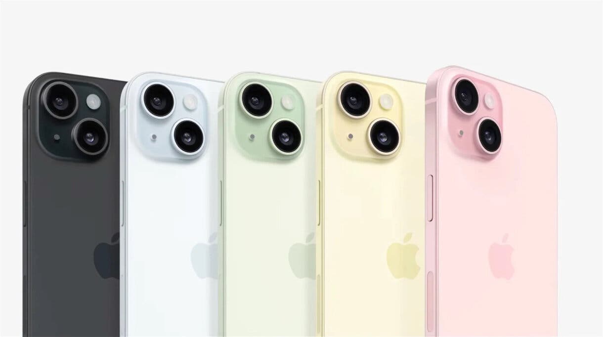 Colores iPhone 15 y iPhone 15 Plus.