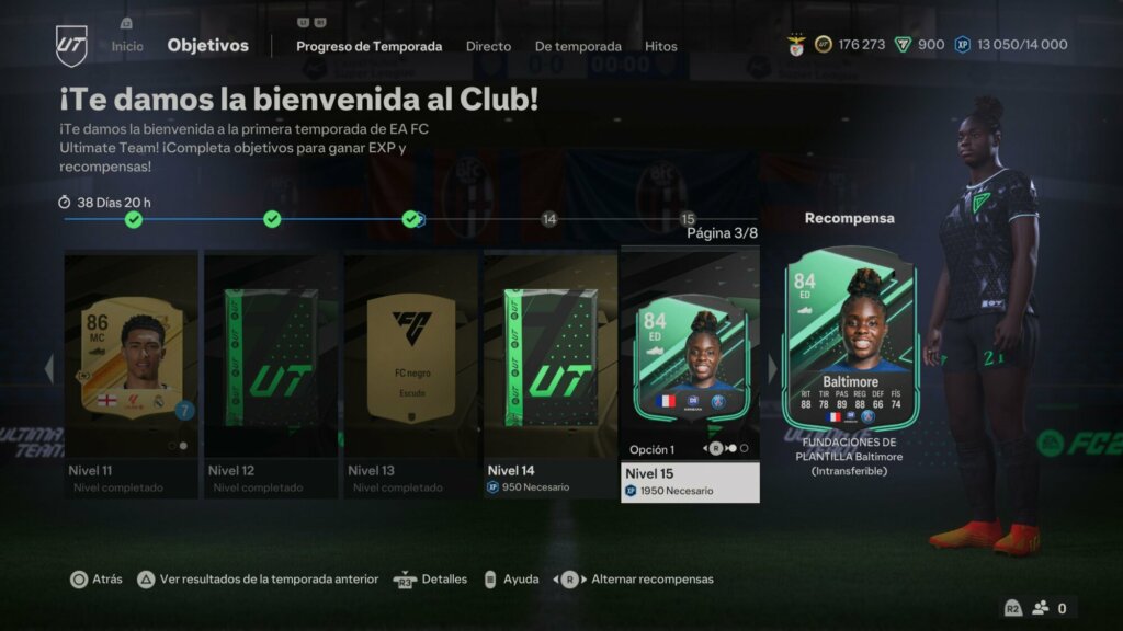 nivel 15 recompensas ea sports fc 24 ultimate team temporada 1