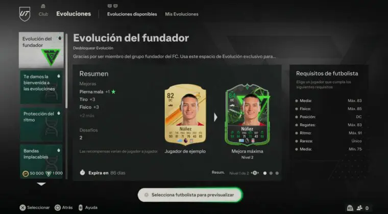 Imagen de EA Sports FC 24: primeras Evolutions oficiales. Requisitos, retos y mejoras que otorgan