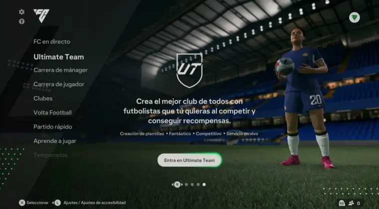 Imagen de EA Sports FC 24: error en Ultimate Team. Para jugar, no podemos incluir esta carta en el equipo