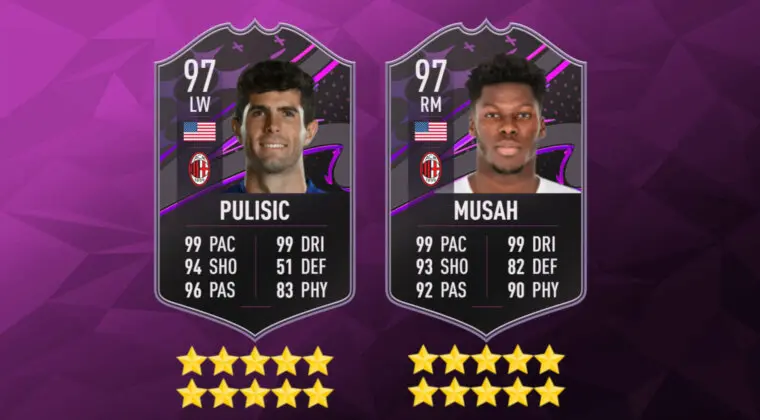 Imagen de FIFA 23: ¿Merecen la pena Pulisic y Musah Dúos Dinámicos? (Jugadores SBC)