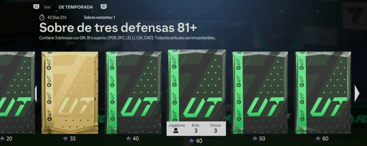 Parte de las recompensas de temporada de la Galería de Estrellas de Momentos EA Sports FC 24 Ultimate Team