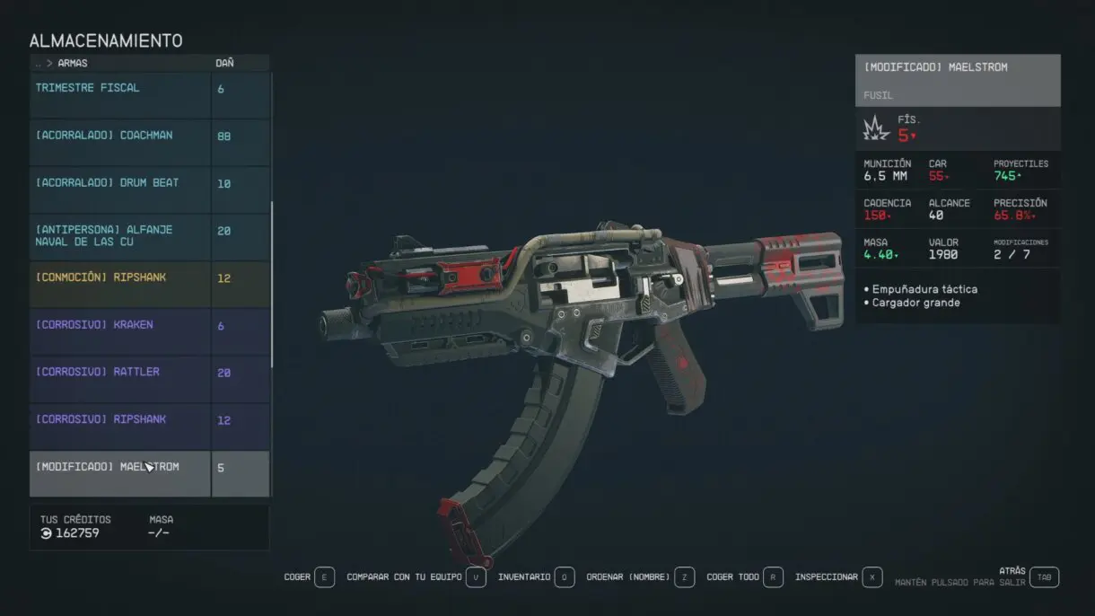 Starfield arma